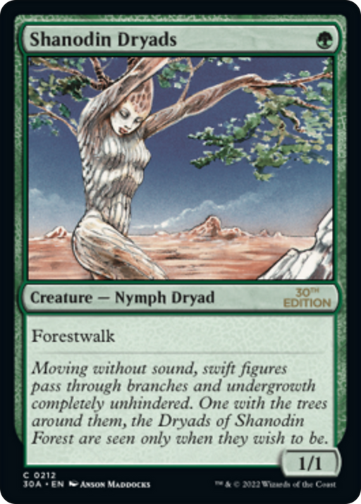 Shanodin Dryads (30A-212) [30th Anniversary Edition] MTG Single Wizards of the Coast