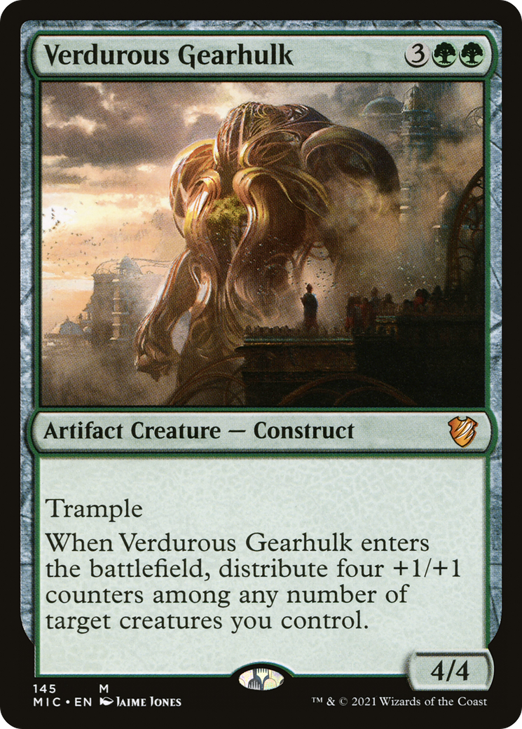 Verdurous Gearhulk (MIC-145) [Midnight Hunt Commander] MTG Single Wizards of the Coast