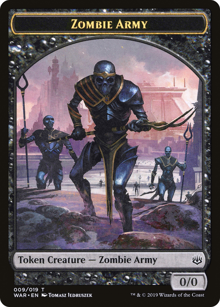 Zombie Army Token (009) (WAR-009) [Tokens] War of the Spark Tokens MTG Single Wizards of the Coast