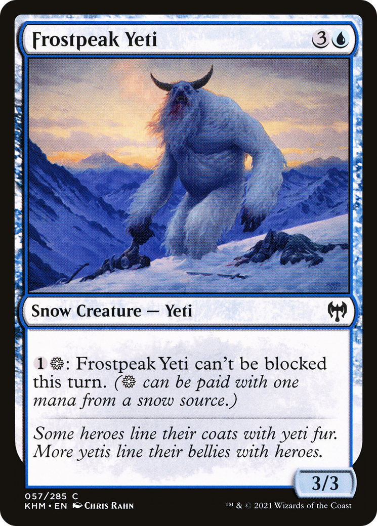 Frostpeak Yeti (KHM-057) [Kaldheim] MTG Single Wizards of the Coast