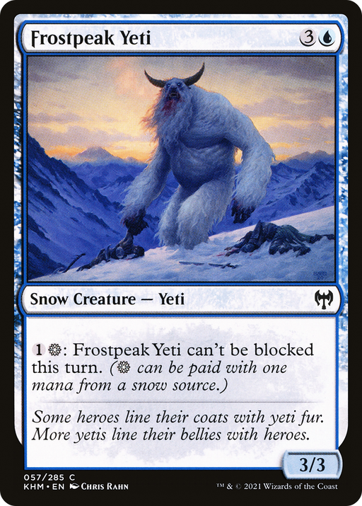 Frostpeak Yeti (KHM-057) [Kaldheim] MTG Single Wizards of the Coast