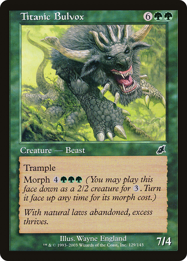 Titanic Bulvox (SCG-129) [Scourge] MTG Single Wizards of the Coast