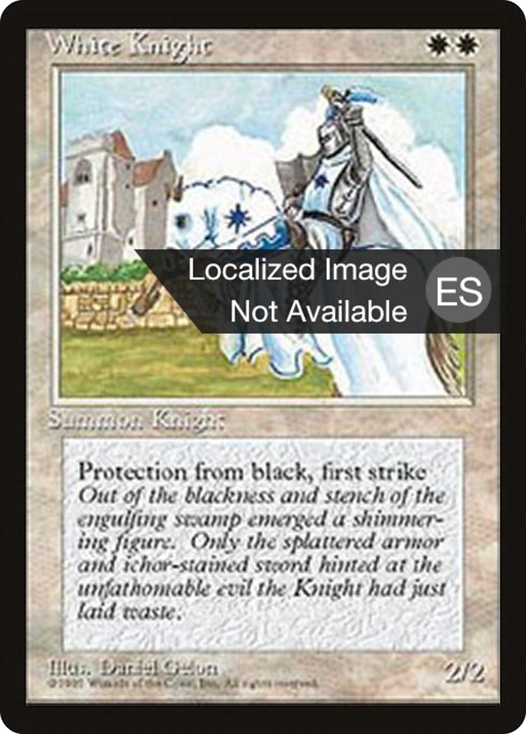 White Knight (4BB-056) [Fourth Edition Foreign Black Border] MTG Single Wizards of the Coast