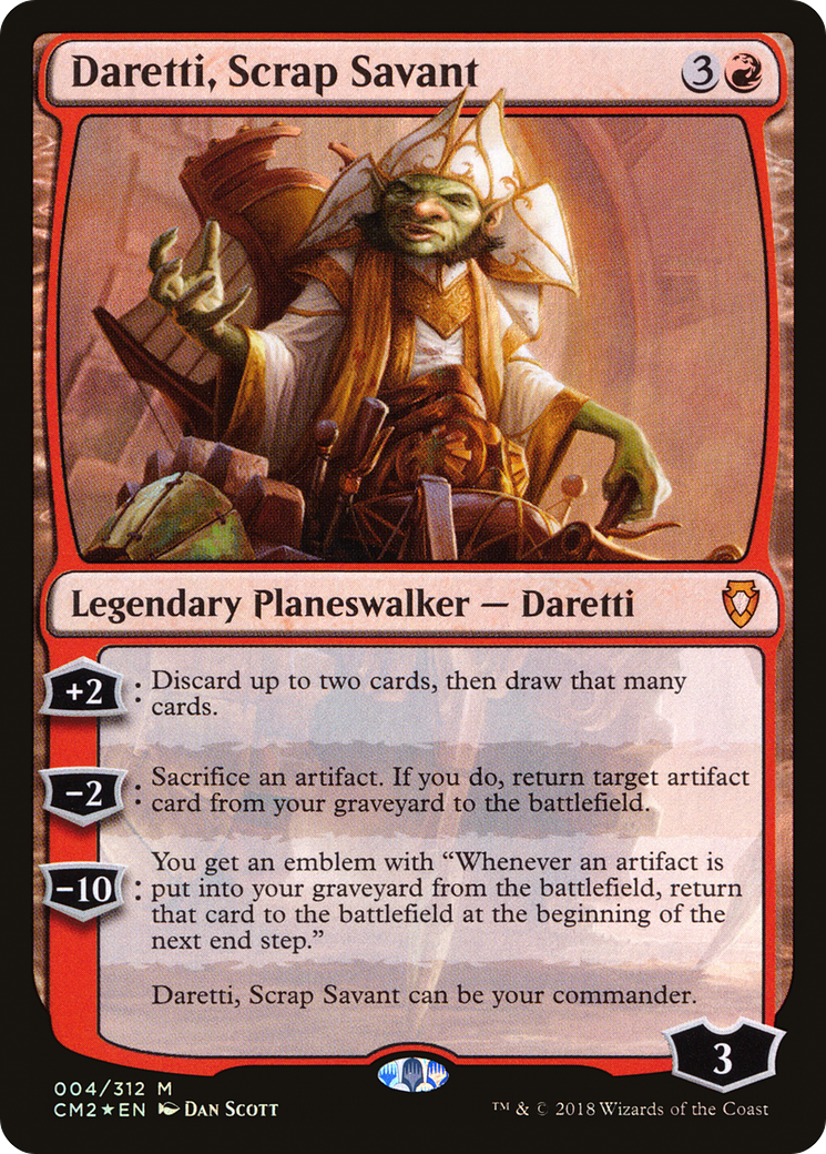 Daretti, Scrap Savant (CM2-004) [Commander Anthology Volume II] Foil MTG Single Wizards of the Coast