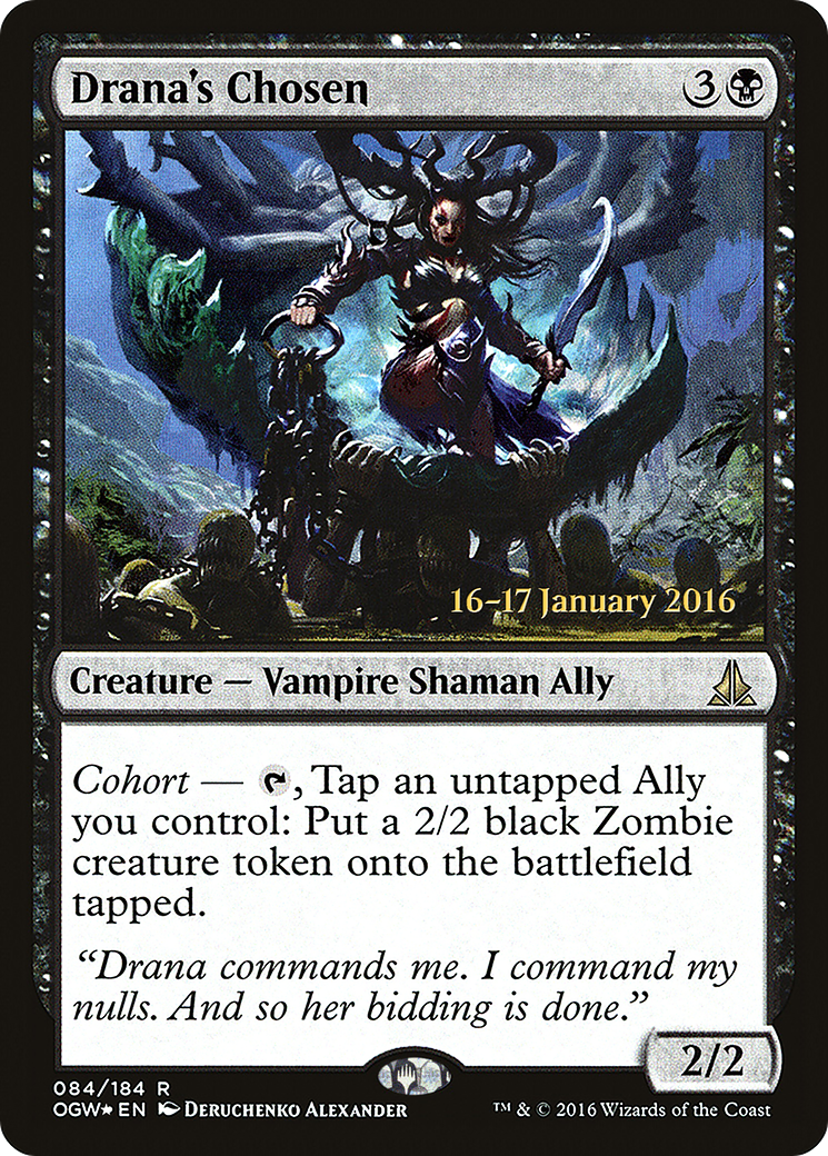 Drana's Chosen (PRE-084) [Oath of the Gatewatch Promos] Foil MTG Single Wizards of the Coast