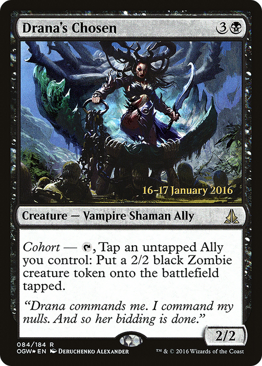 Drana's Chosen (PRE-084) [Oath of the Gatewatch Promos] Foil MTG Single Wizards of the Coast