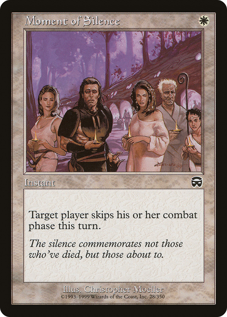 Moment of Silence (MMQ-028) [Mercadian Masques] MTG Single Wizards of the Coast