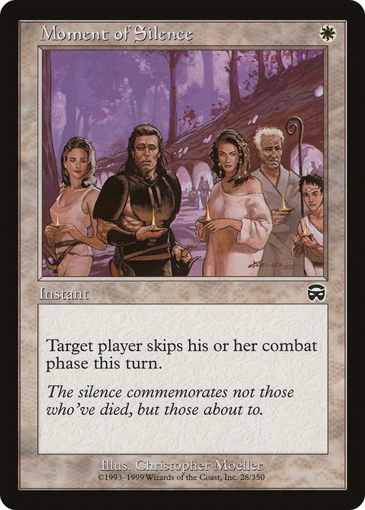 Moment of Silence (MMQ-028) [Mercadian Masques] Foil MTG Single Wizards of the Coast