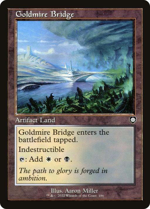 Goldmire Bridge (BRC-186) [The Brothers' War Commander] MTG Single Wizards of the Coast