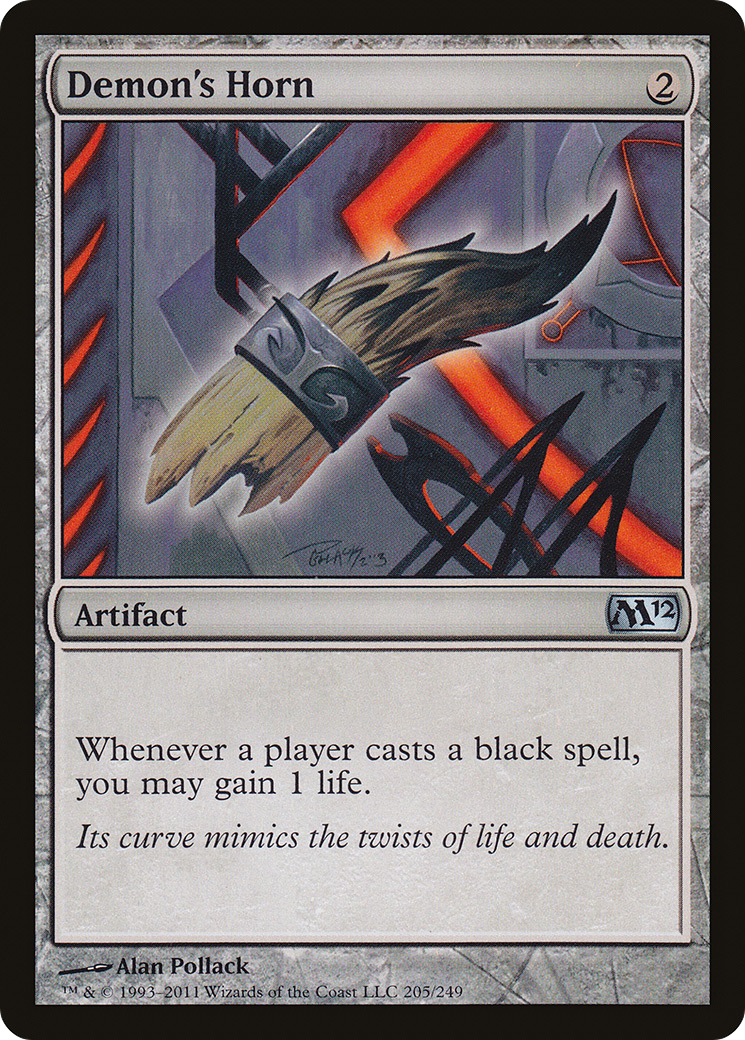 Demon's Horn (M12-205) [Magic 2012] MTG Single Wizards of the Coast