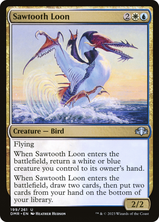 Sawtooth Loon (DMR-199) [Dominaria Remastered] Foil MTG Single Wizards of the Coast