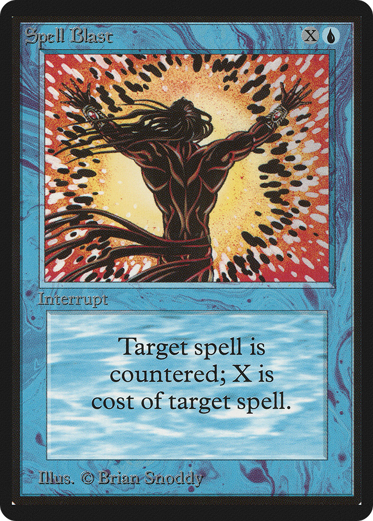 Spell Blast (LEB-) [Oldschool] Limited Edition Beta MTG Single Wizards of the Coast