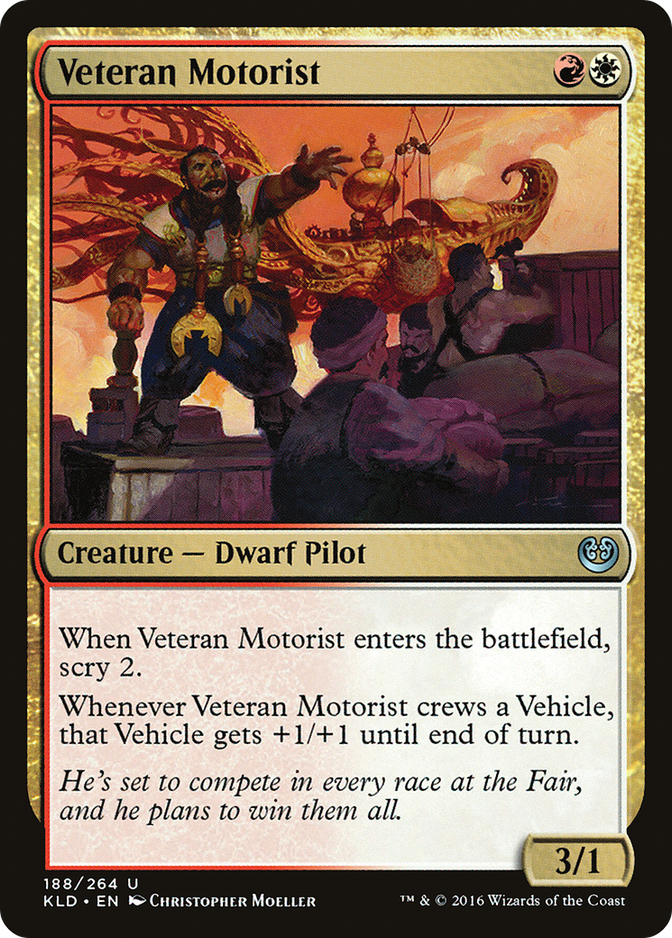 Veteran Motorist (KLD-188) [Kaladesh] MTG Single Wizards of the Coast