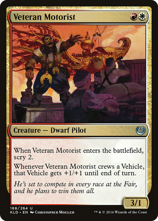 Veteran Motorist (KLD-188) [Kaladesh] MTG Single Wizards of the Coast