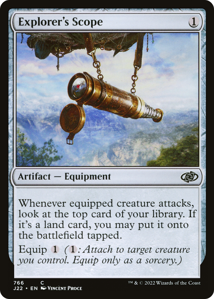 Explorer's Scope (J22-766) [Jumpstart 2022] MTG Single Wizards of the Coast