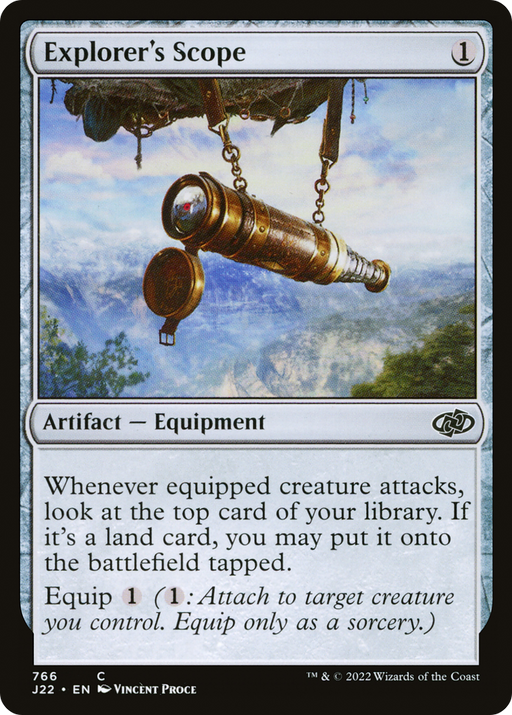 Explorer's Scope (J22-766) [Jumpstart 2022] MTG Single Wizards of the Coast
