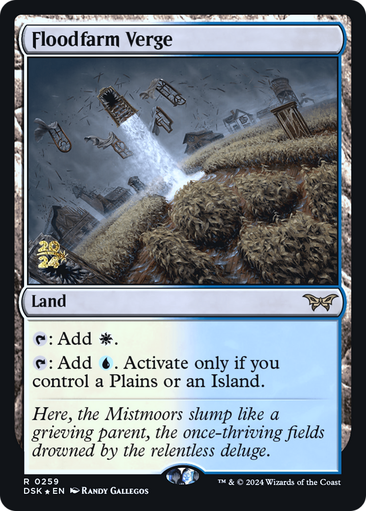Floodfarm Verge (PRE-259) [Duskmourn: House of Horror Promos] Foil MTG Single Wizards of the Coast