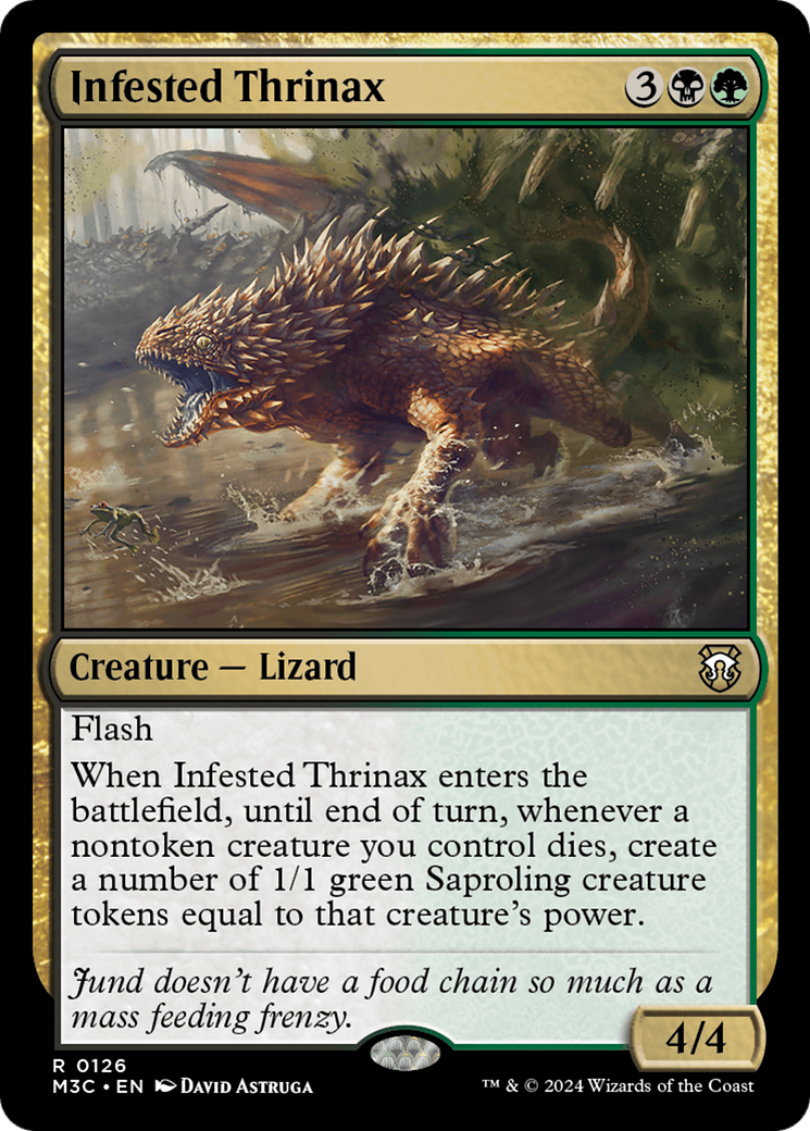 Infested Thrinax (M3C-126) [Modern Horizons 3 Commander] MTG Single Wizards of the Coast