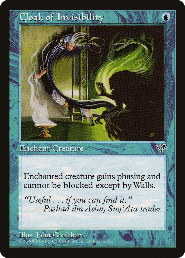 Cloak of Invisibility (MIR-058) [Mirage] MTG Single Wizards of the Coast