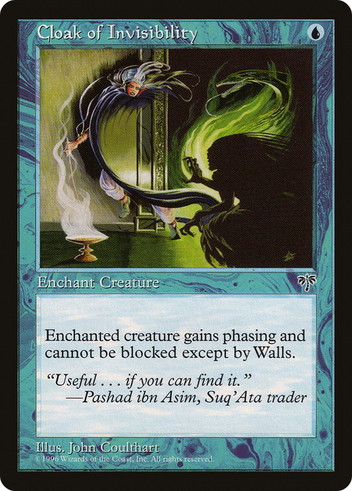 Cloak of Invisibility (MIR-058) [Mirage] MTG Single Wizards of the Coast