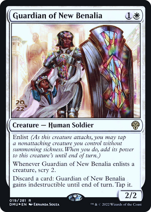 Guardian of New Benalia (PRE-019) [Dominaria United Promos] Foil MTG Single Wizards of the Coast
