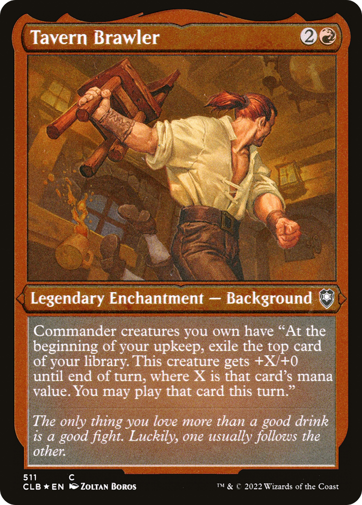 Tavern Brawler (CLB-511) [Commander Legends: Battle for Baldur's Gate] Etched Foil MTG Single Wizards of the Coast