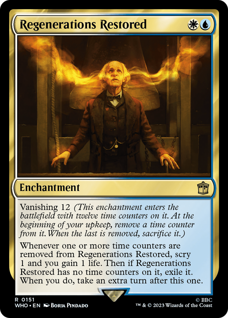 Regenerations Restored (WHO-151) [Doctor Who] Foil MTG Single Wizards of the Coast