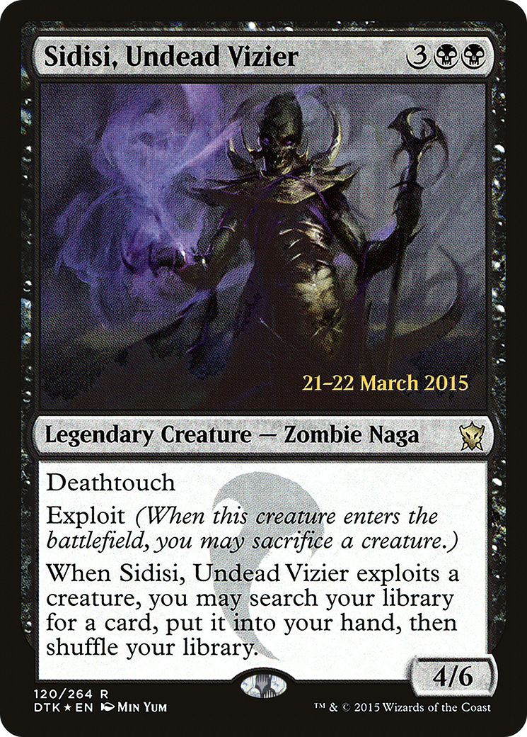 Sidisi, Undead Vizier (PRE-120) [Dragons of Tarkir Promos] Foil MTG Single Wizards of the Coast