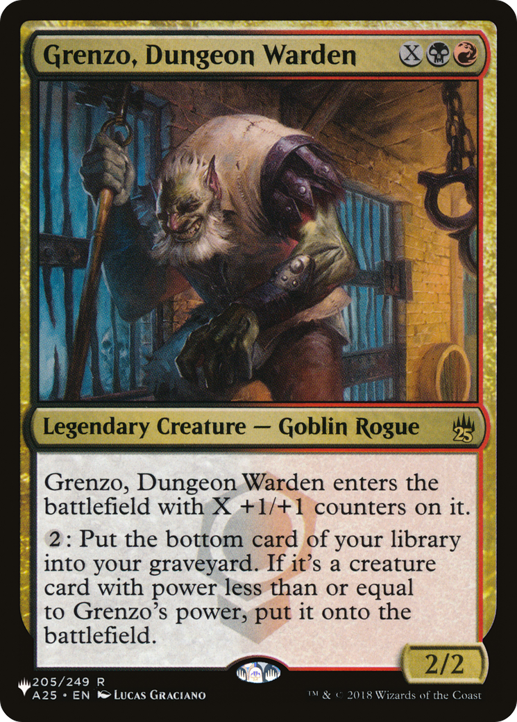 Grenzo, Dungeon Warden (LIST-205/249) [Mystery Booster] The List MTG Single Wizards of the Coast