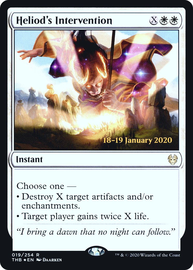 Heliod's Intervention (PRE-019) [Theros Beyond Death Promos] Foil MTG Single Wizards of the Coast