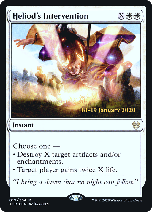Heliod's Intervention (PRE-019) [Theros Beyond Death Promos] Foil MTG Single Wizards of the Coast