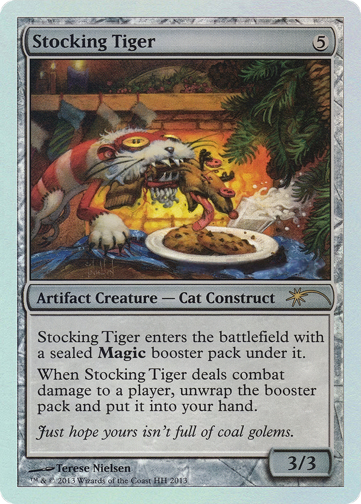 Stocking Tiger (No Date) (MEDIA-HH 2013) [Misc] Happy Holidays Foil MTG Single Wizards of the Coast