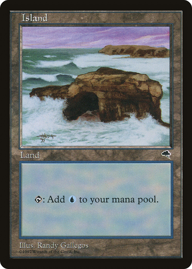 Island (Crashing Waves) (TMP-336) [Tempest] MTG Single Wizards of the Coast