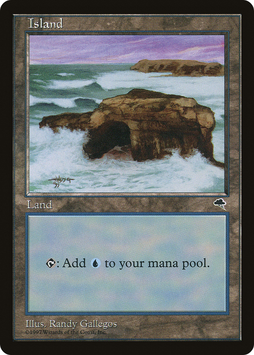 Island (Crashing Waves) (TMP-336) [Tempest] MTG Single Wizards of the Coast