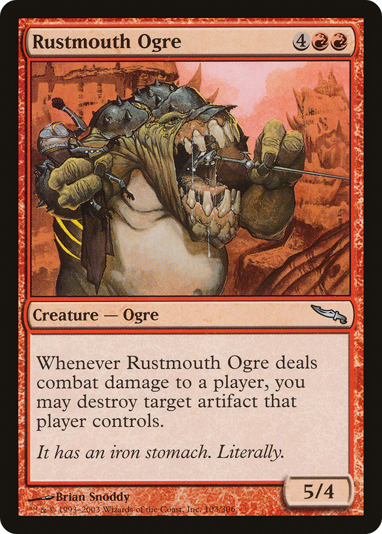 Rustmouth Ogre (MRD-103) [Mirrodin] Foil MTG Single Wizards of the Coast