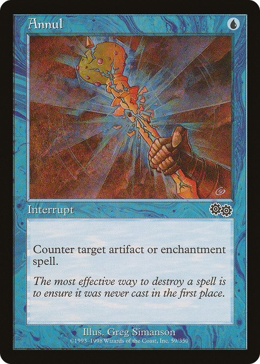 Annul (USG-059) [Urza's Saga] MTG Single Wizards of the Coast