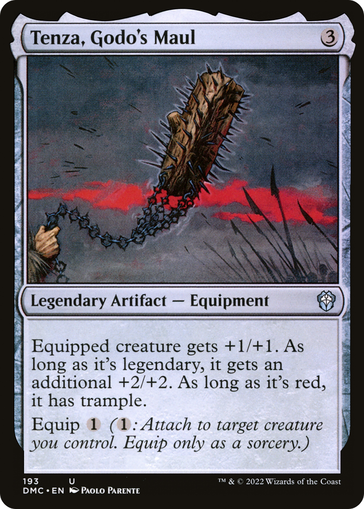 Tenza, Godo's Maul (DMC-193) [Dominaria United Commander] MTG Single Wizards of the Coast