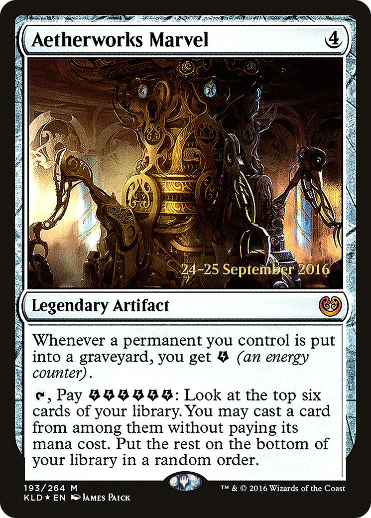 Aetherworks Marvel (PRE-193) [Kaladesh Promos] Foil MTG Single Wizards of the Coast