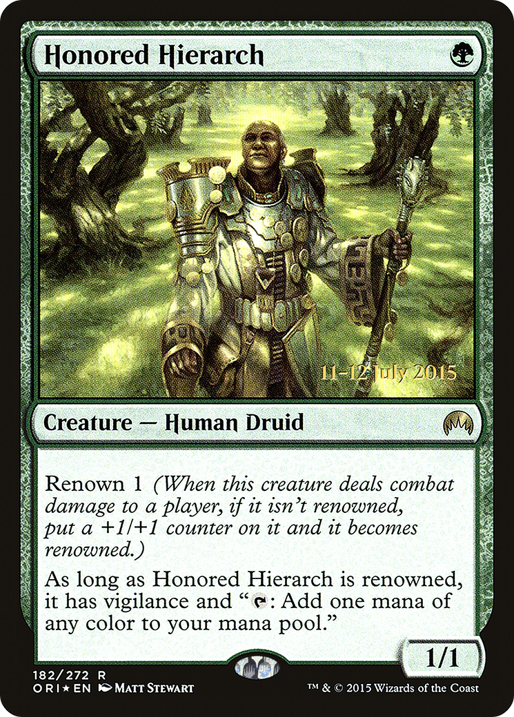 Honored Hierarch (PRE-182) [Magic Origins Promos] Foil MTG Single Wizards of the Coast