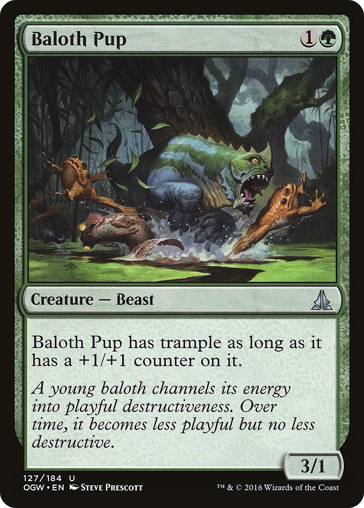 Baloth Pup (OGW-127) [Oath of the Gatewatch] Foil MTG Single Wizards of the Coast
