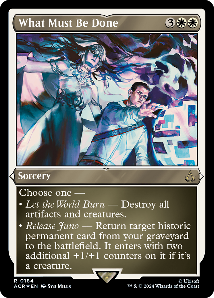 What Must Be Done (ACR-184) [Assassin's Creed] Etched Foil MTG Single Wizards of the Coast
