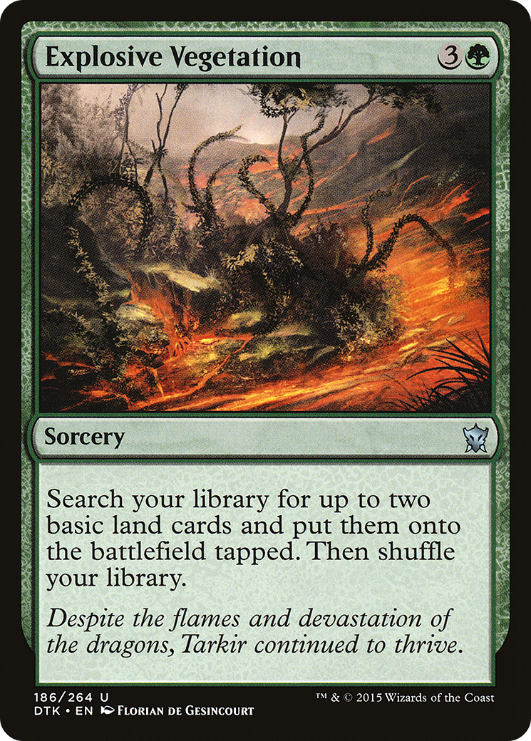 Explosive Vegetation (DTK-186) [Dragons of Tarkir] MTG Single Wizards of the Coast