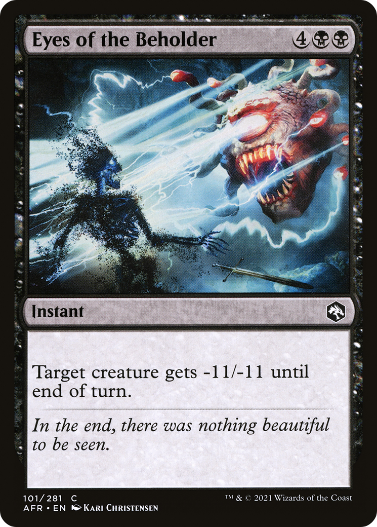 Eyes of the Beholder (AFR-101) [Adventures in the Forgotten Realms] Foil MTG Single Wizards of the Coast