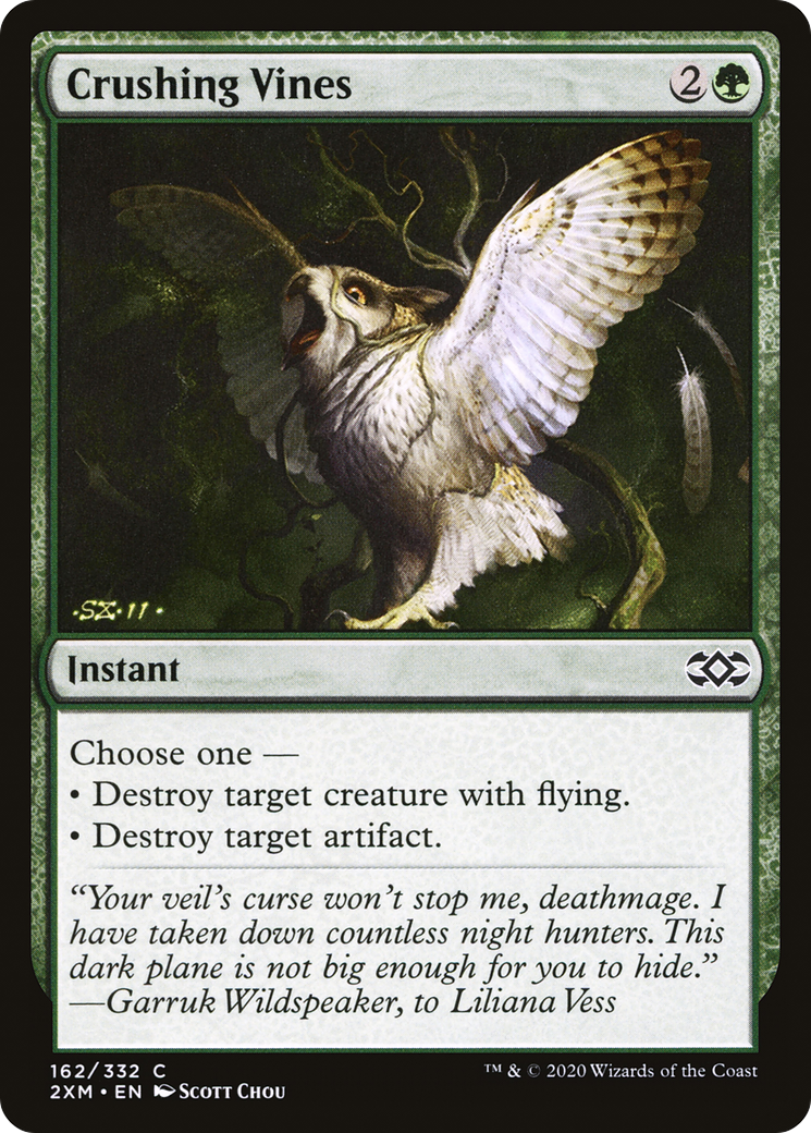 Crushing Vines (2XM-162) [Double Masters] Foil MTG Single Wizards of the Coast