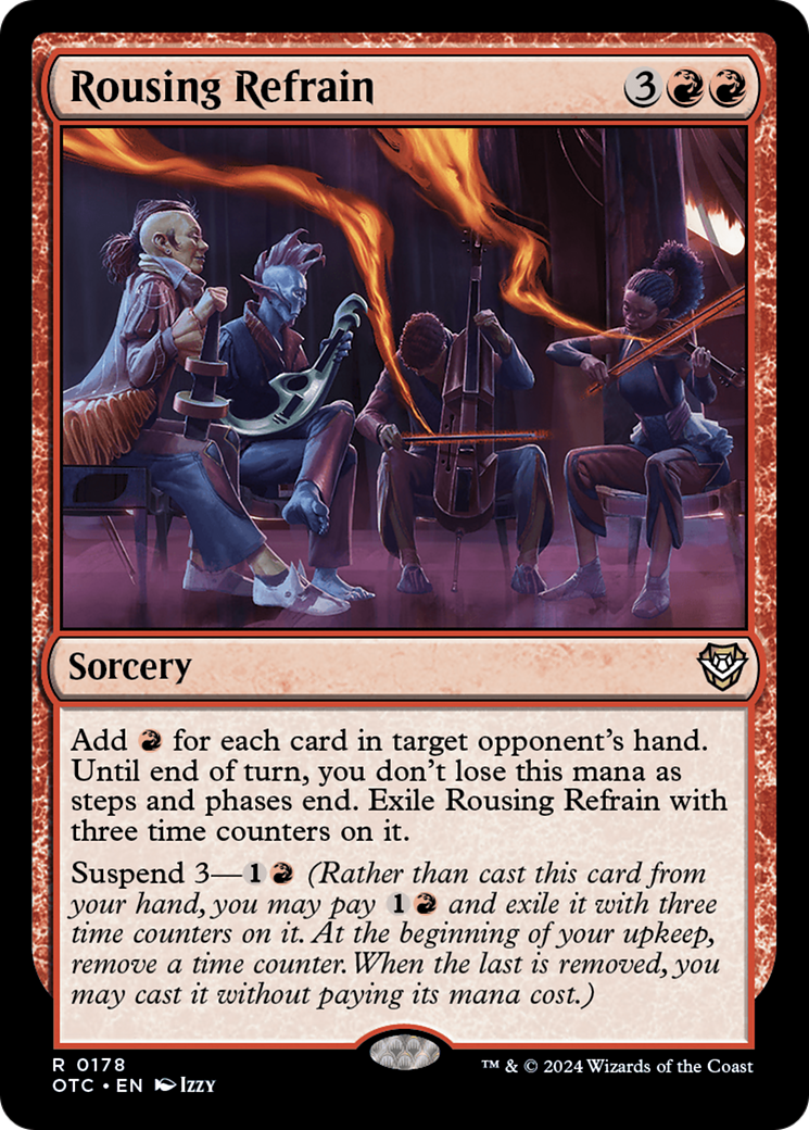 Rousing Refrain (OTC-178) [Outlaws of Thunder Junction Commander] MTG Single Wizards of the Coast