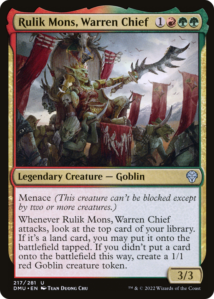Rulik Mons, Warren Chief (DMU-217) [Dominaria United] MTG Single Wizards of the Coast