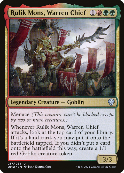 Rulik Mons, Warren Chief (DMU-217) [Dominaria United] MTG Single Wizards of the Coast