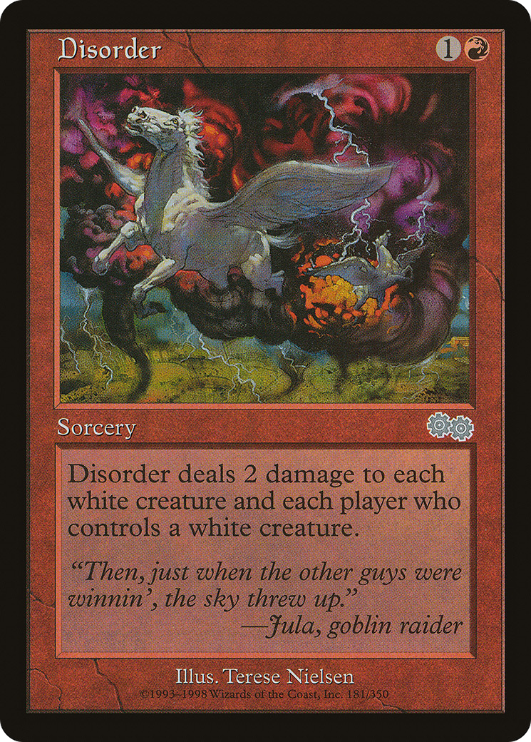 Disorder (USG-181) [Urza's Saga] MTG Single Wizards of the Coast