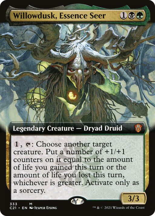 Willowdusk, Essence Seer (C21-333) [Commander 2021] (Extended Art) MTG Single Wizards of the Coast