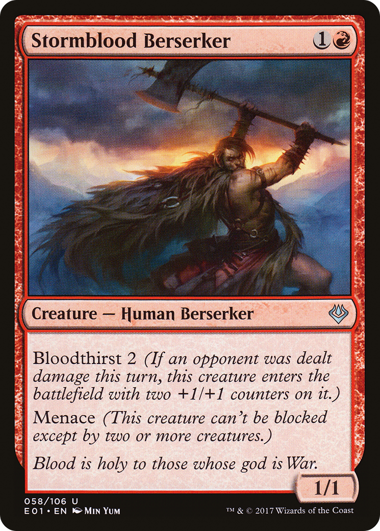 Stormblood Berserker (AC2-058) [Misc] Archenemy: Nicol Bolas MTG Single Wizards of the Coast